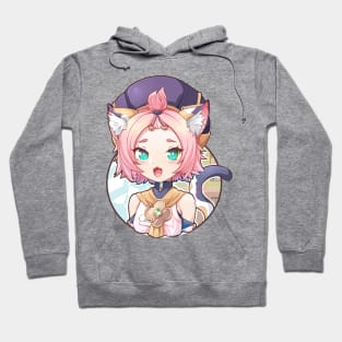 rpg anime cute catgirl Hoodie